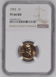 1953 Lincoln Wheat Cent, PF66RD NGC (16901)