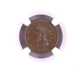 1877 Indian Head Cent, MS62BN NGC. (16974) Key Date