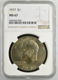 1977  Eisenhower Dollar, MS67 NGC, (14522)