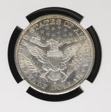1893-S Barber Half Dollar, MS62 NGC, (16551) Key Date