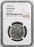 1905-S Barber Half Dollar, AU Det., NGC (15452)