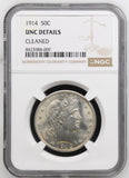 1914 Barber Half Dollar, UNC Details, NGC (15456)