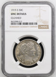 1915-S Barber Half Dollar, Unc Details,  NGC. (16929)