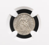 1854 Arrows Seated Liberty Dime, AU58 NGC (17005)