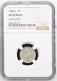 1888-S Seated Liberty Dime, UNC Det, NCG, (15403)