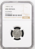 1909-S Barber Dime, UNC Details NGC (17059)