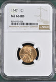 1947 Lincoln Wheat Cent, MS66RD NGC (15235)