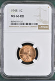 1948 Lincoln Wheat Cent, MS66RD NGC (326268) Stock photo