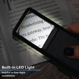 5x Lighted Aspheric Slide Out Magnifier With Built In Case
