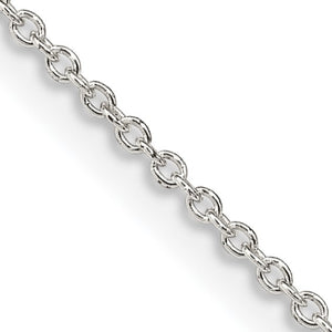 Sterling Silver 1.25mm Cable Chain