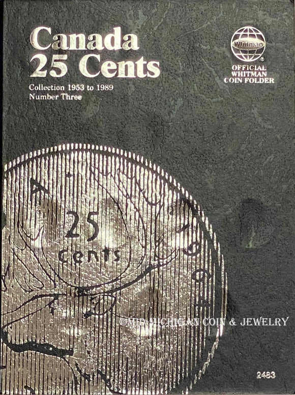 Whitman Canadian 25 Cent Vol. 3 Folder, 1953-1989