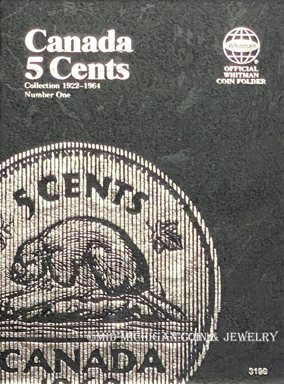 Whitman Canadian 5 Cent Vol. 1 Folder, 1922-1964