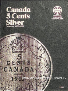 Whitman Canadian 5 Cent Folder, 1858-1921