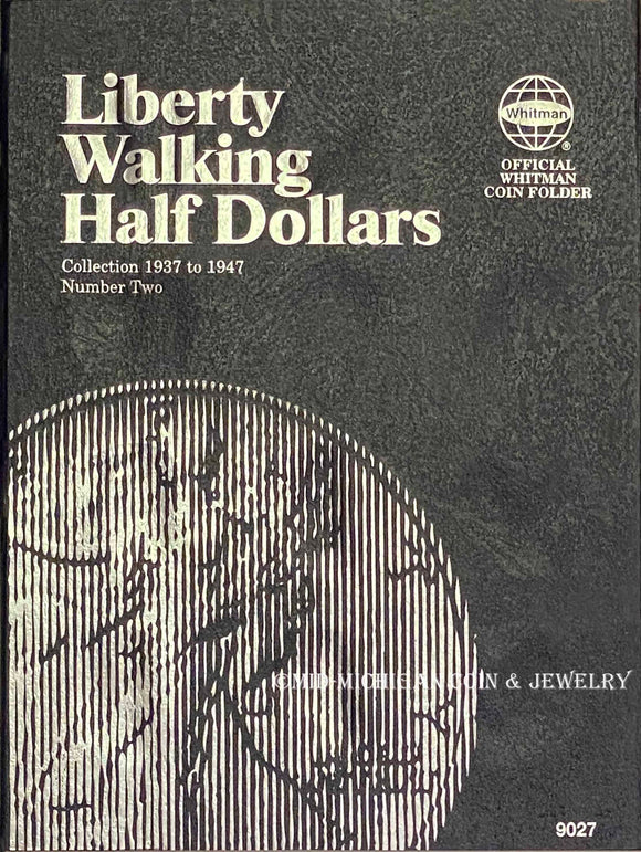 Liberty Walking Half Dollar Vol. 2 Whitman Folder, 1937-1947