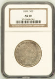 1899 Barber Half Dollar, AU50, NGC (15240).