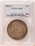 1895-O Morgan Silver Dollar PCGS AU-58