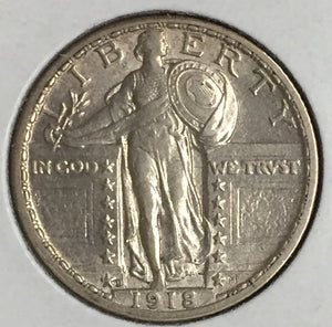 1918-D Standing Liberty Quarter Choice BU