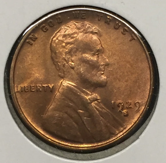 1929-S Lincoln Cent MS65RD
