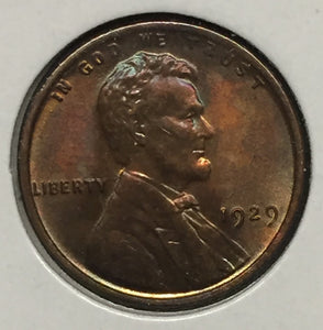 1929 Lincoln Cent MS62RB