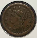 1852 Large Cent VF30