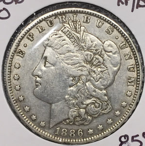 1886-O Morgan Silver Dollar XF/AU