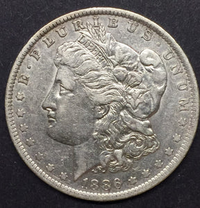 1886-O Morgan Silver Dollar AU-55