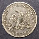 1861 Seated Liberty Half XF