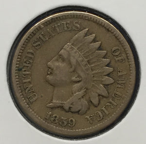 1859 Indian Head Cent, VF