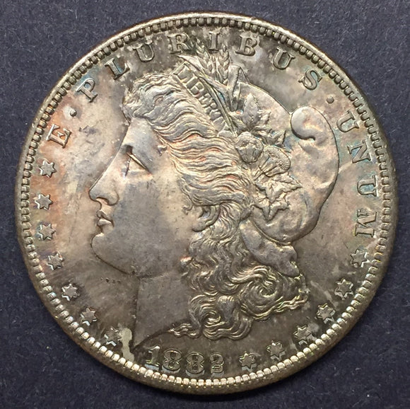 1882-S Morgan Silver Dollar, MS-63 Toned