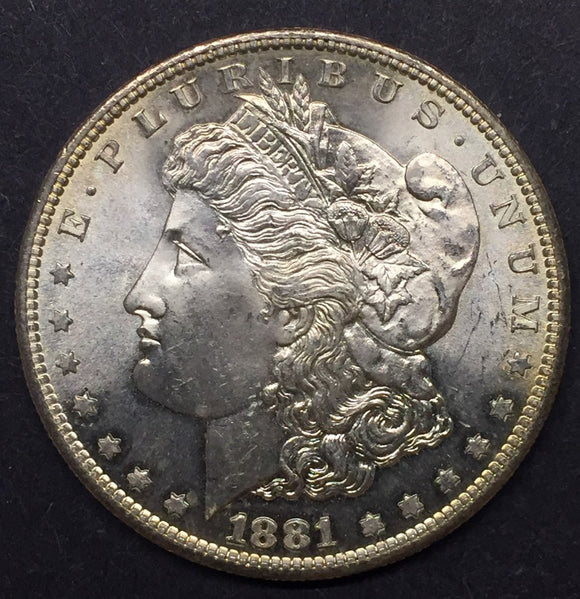 1881-S Morgan Silver Dollar MS-63