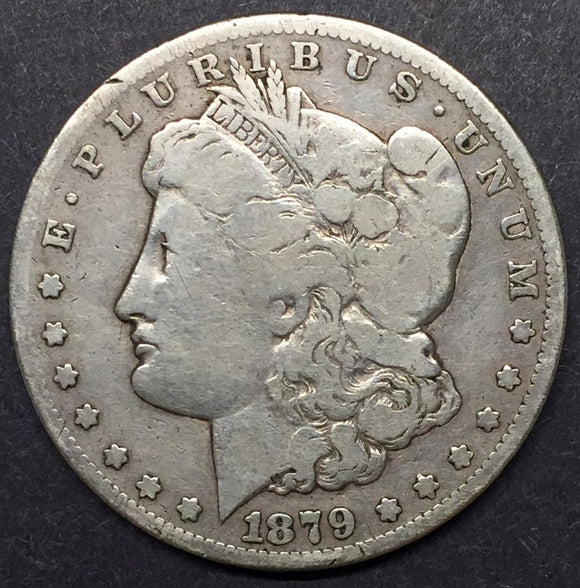 1879-CC Morgan Silver Dollar, VG (Clear CC)