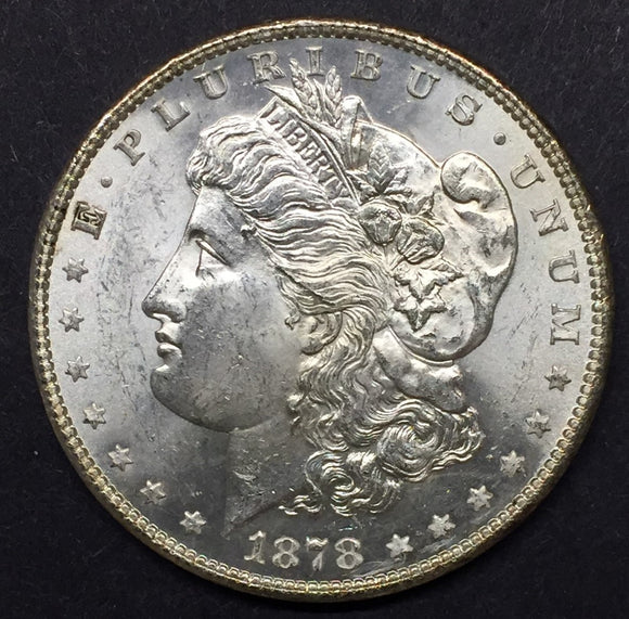 1878-S Morgan Silver Dollar, MS-63