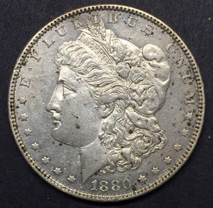 1880-O Morgan Silver Dollar, MS-60