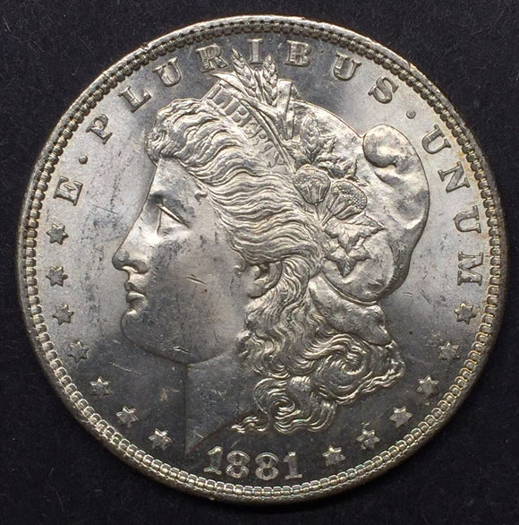 1881 Morgan Silver Dollar, MS-63