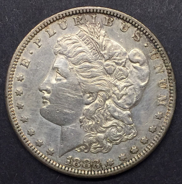1883-S Morgan Silver Dollar, AU50