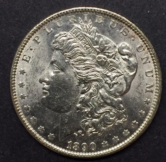 1890 Morgan Silver Dollar, MS63