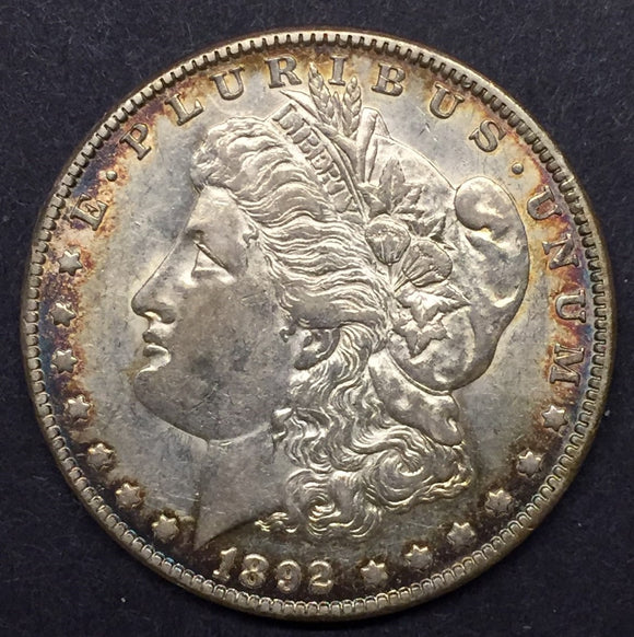 1892-O Morgan Silver Dollar, MS62