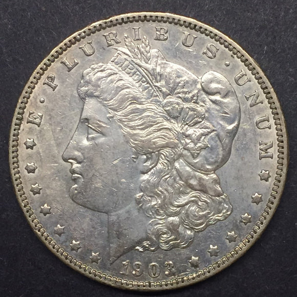 1903 Morgan Silver Dollar, AU58