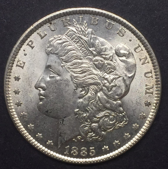 1885 Morgan Silver Dollar, MS62
