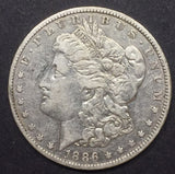 1886-O Morgan Silver Dollar, XF45