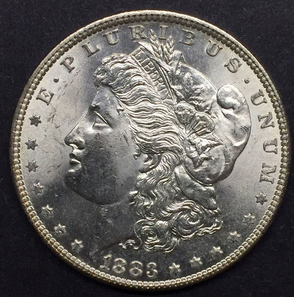1883 Morgan Silver Dollar, MS-63