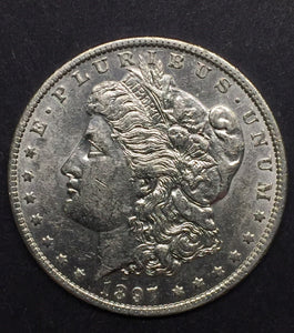 1897-O Morgan Silver Dollar, MS-62+