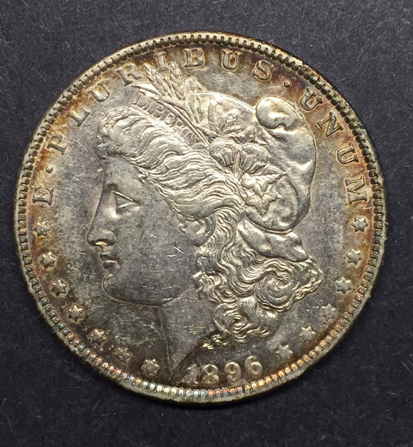 1896-O Morgan Silver Dollar, MS-62+