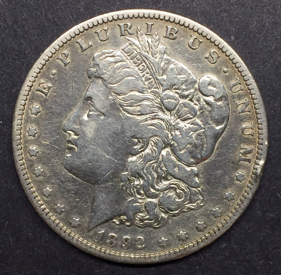 1892-S Morgan Silver Dollar, VF-30