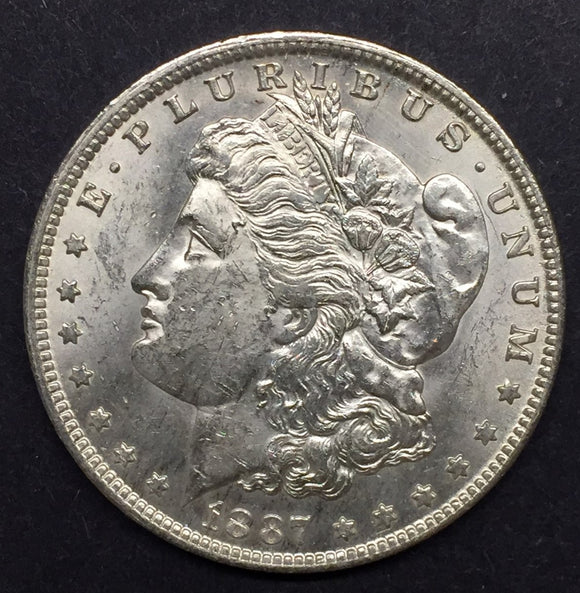 1887-O Morgan Silver Dollar, MS-63