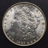 1887 Morgan Silver Dollar, MS60+