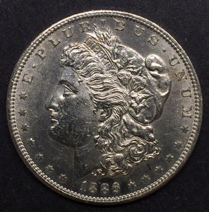 1886-S Morgan Silver Dollar, MS-63