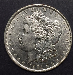 1901 Morgan Silver Dollar, AU50