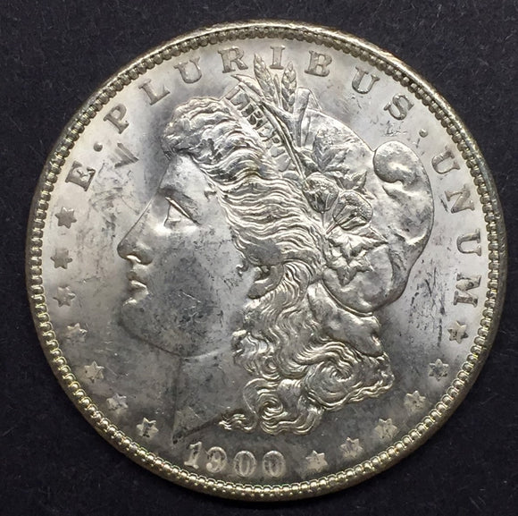 1900 Morgan Silver Dollar, MS62