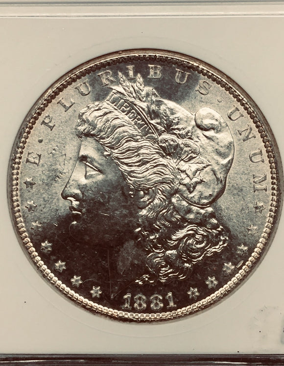 1881-S Morgan Silver Dollar, MS64 ANACS